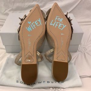 SOPHIA WEBSTER Jumbo Lilico Bridal Flat Shoes EU 39.5 / US 9  New in Box